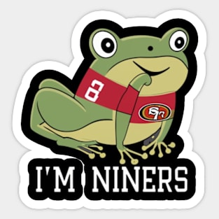 Im niners funny cute 49 ers football victor design Sticker